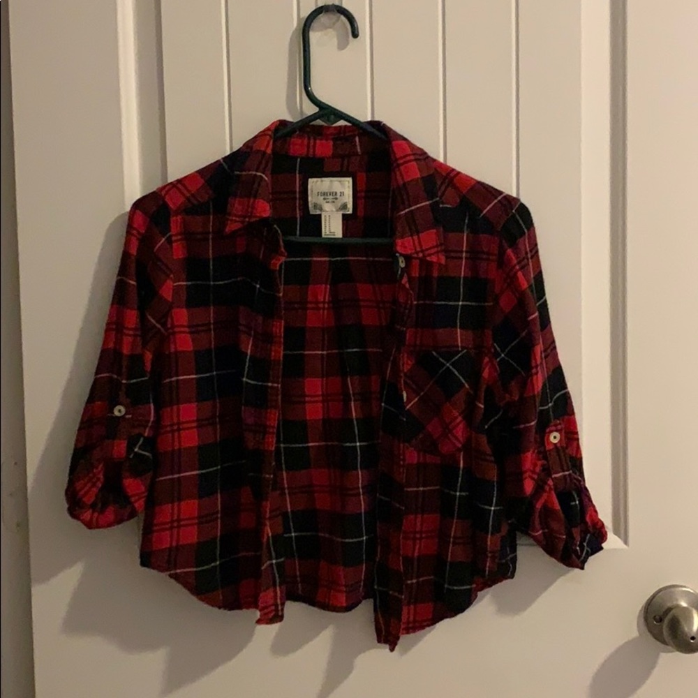 Cropped Flannel shirt